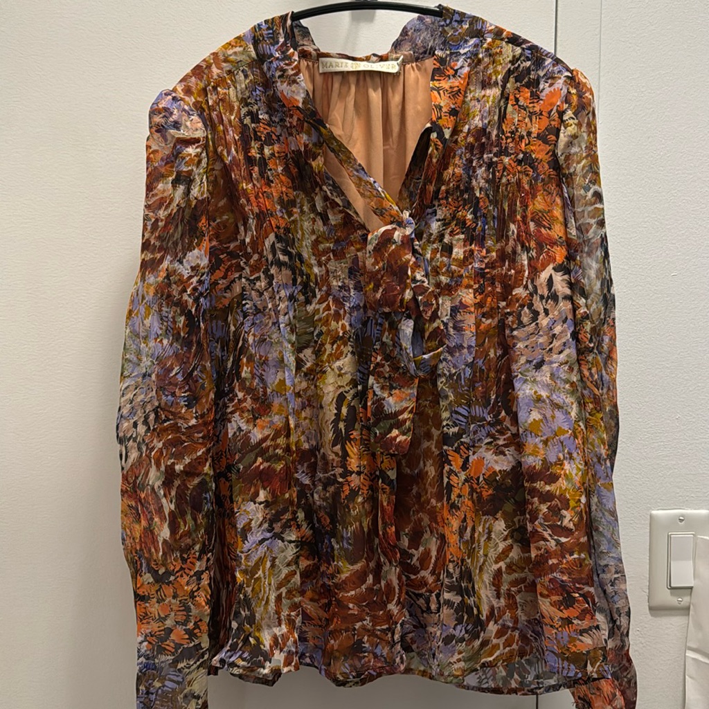 Marie Oliver Jennifer Silk Blouse With Lurex